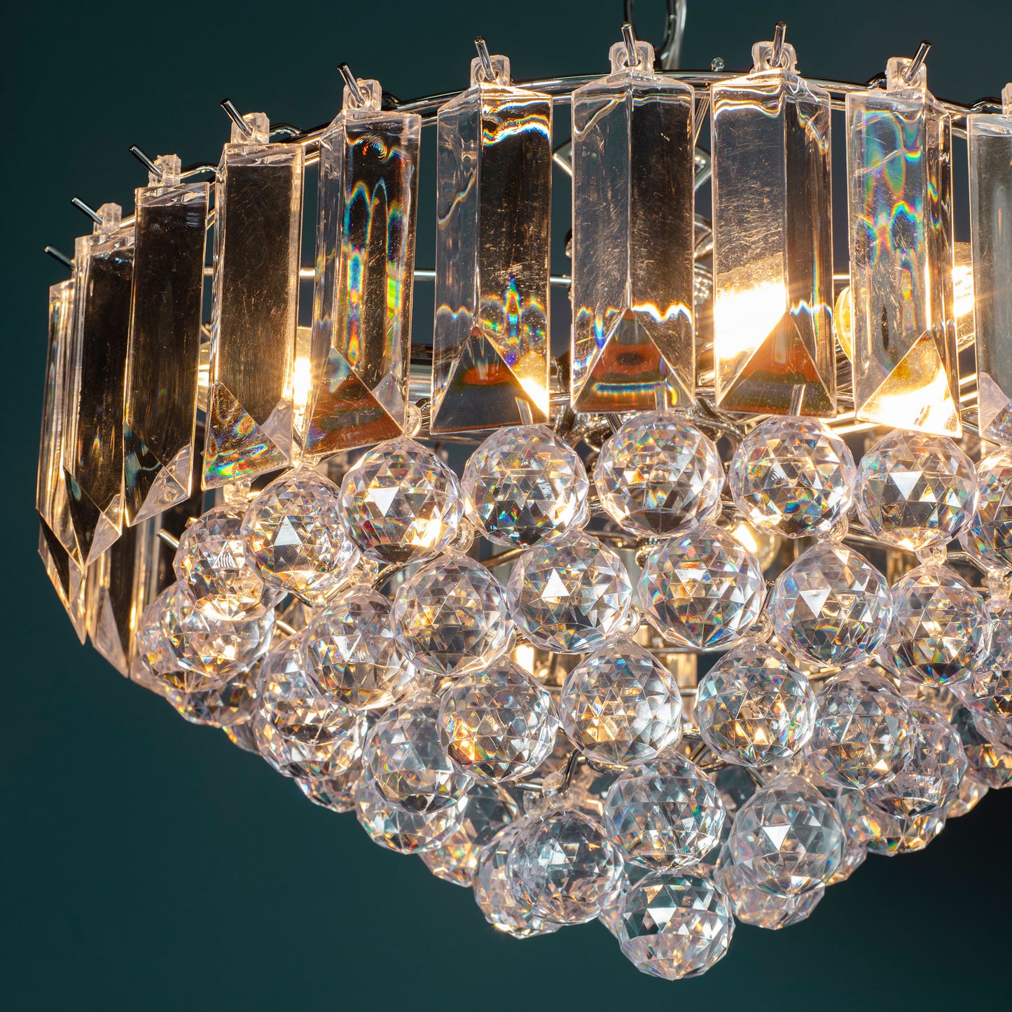 Fargo 3 Pendant Light Chrome 305mm – Chrome