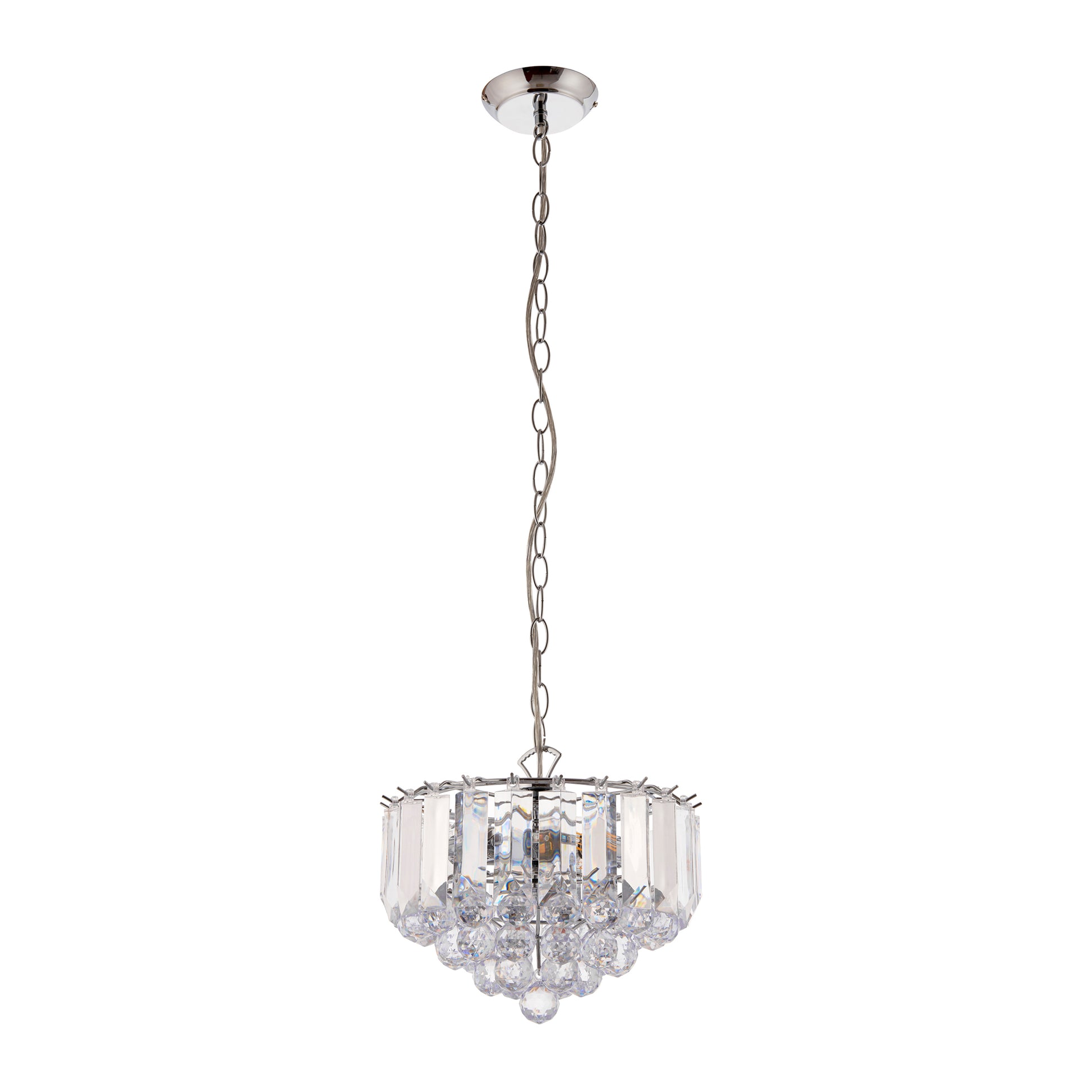 Fargo 3 Pendant Light Chrome 305mm – Chrome