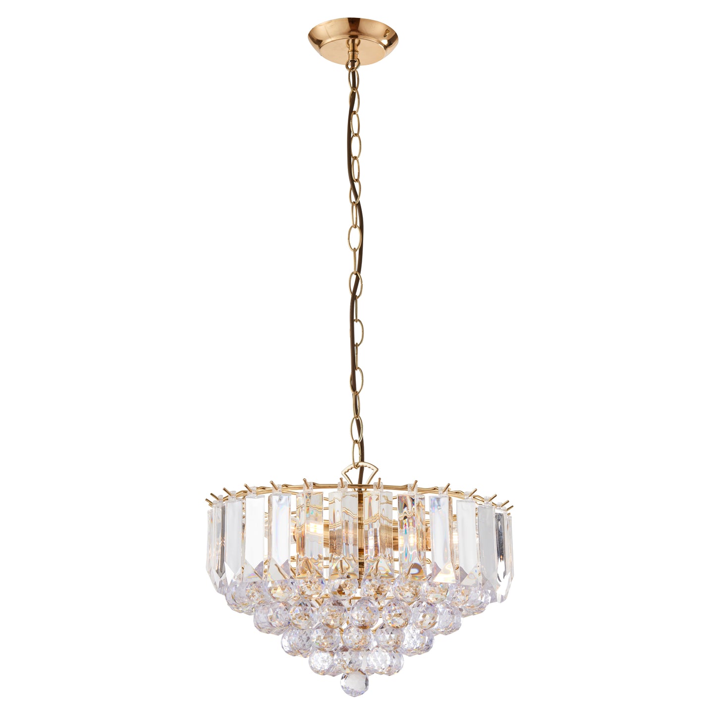 Fargo 3 Pendant Light Brass 380mm – Brass