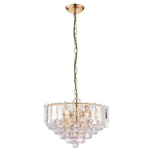 Fargo 3 Pendant Light Brass 380mm – Brass