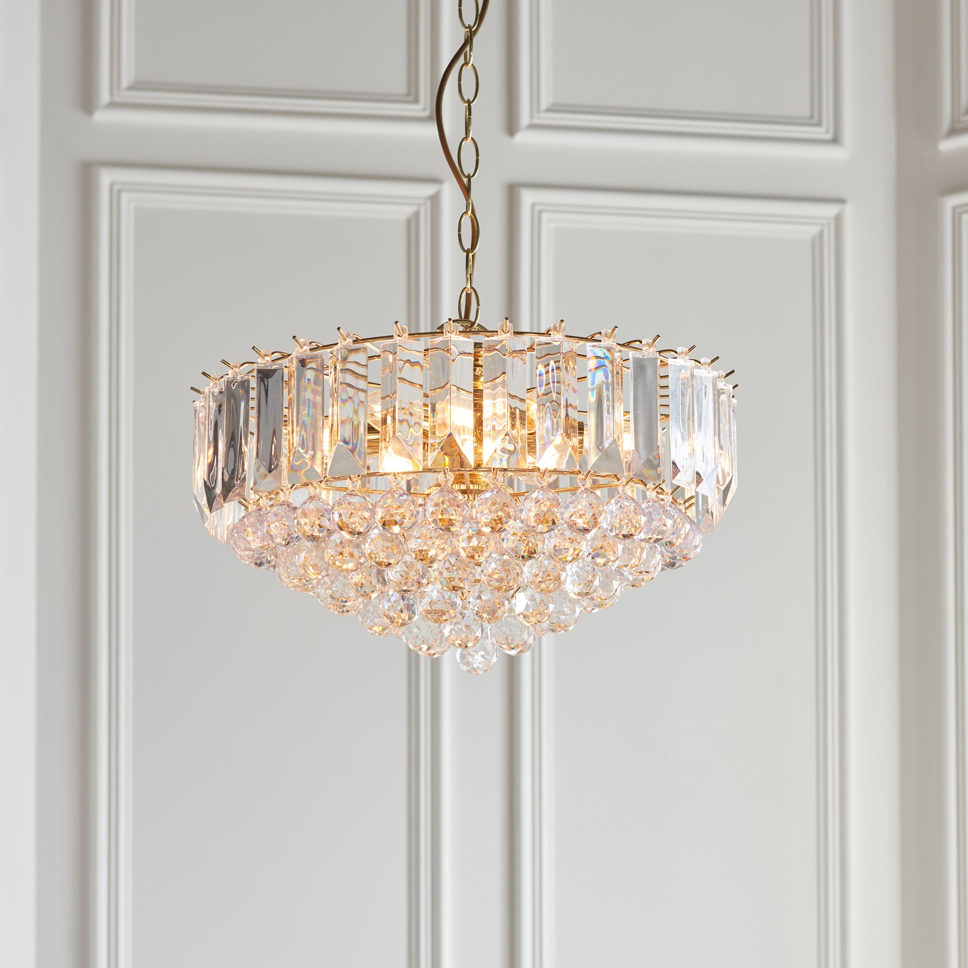 Fargo 3 Pendant Light Chrome 380mm – Chrome