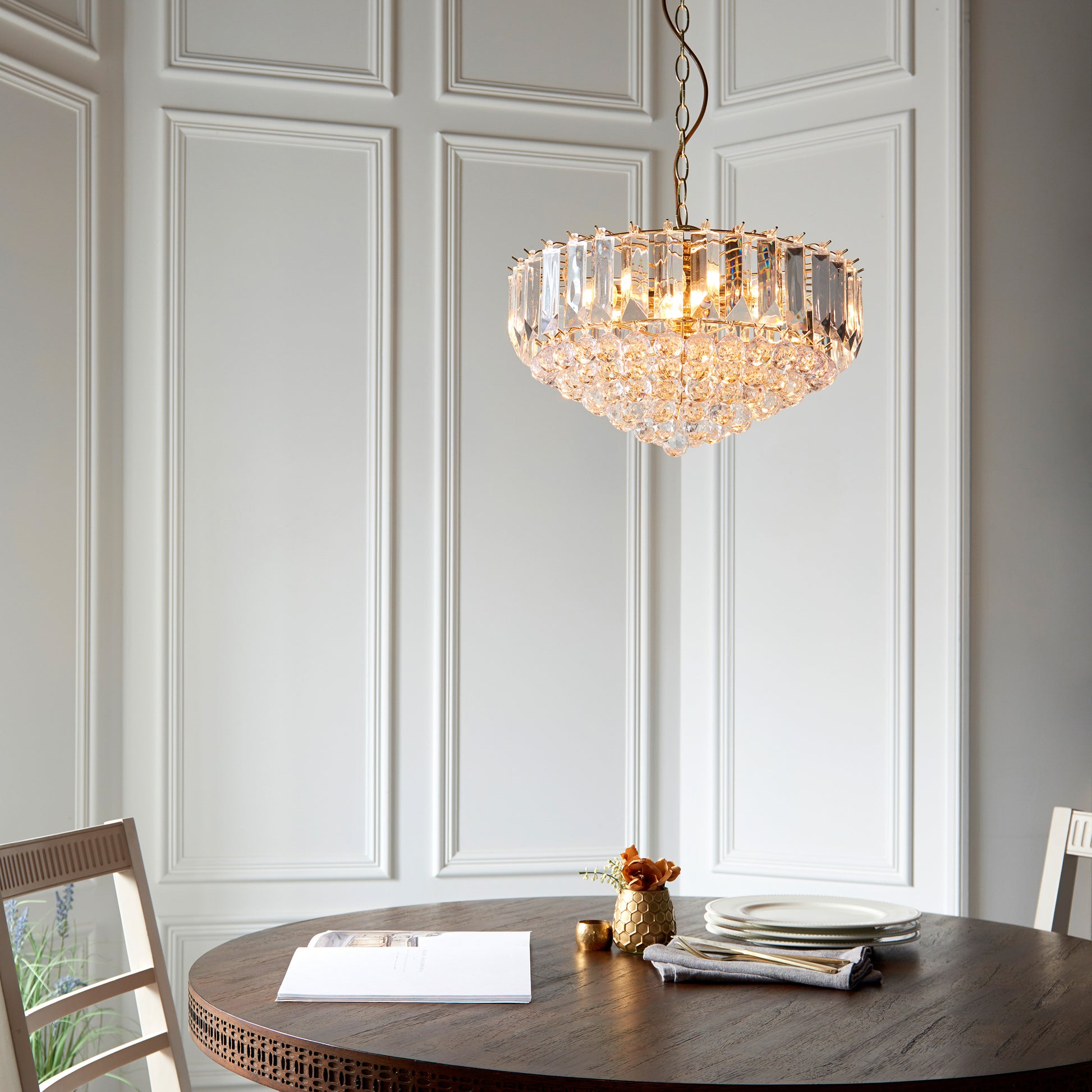 Fargo 3 Pendant Light Chrome 380mm – Chrome