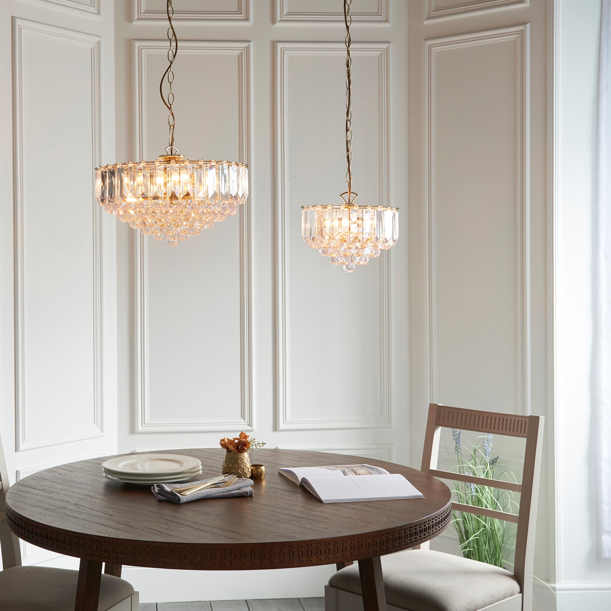 Fargo 3 Pendant Light Chrome 380mm – Chrome