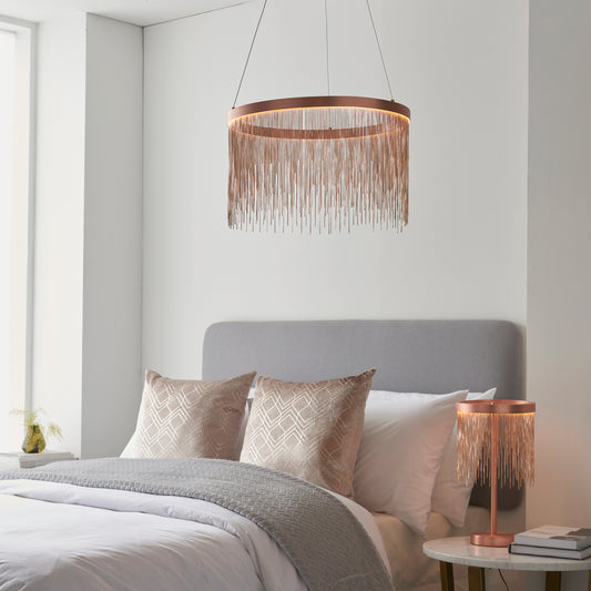 Zelma 1 Pendant Light Brushed Copper – Copper