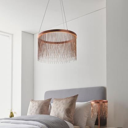 Zelma 1 Pendant Light Brushed Copper – Copper