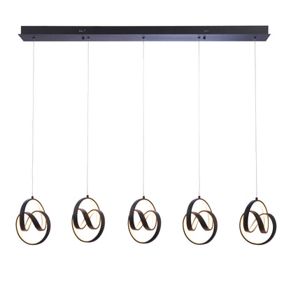 Cosma 5 Pendant Light – Black