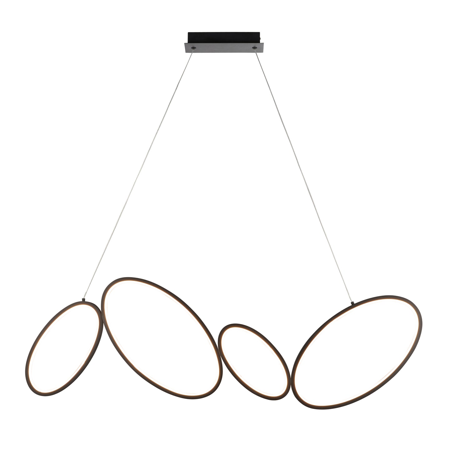 Ovals 4 Pendant Light – Black