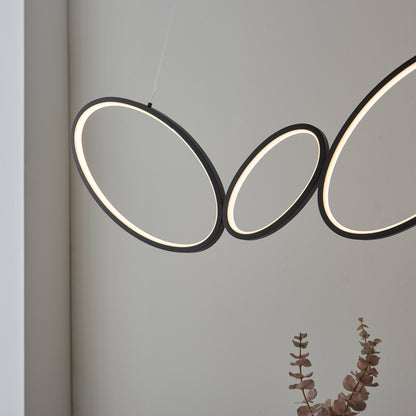 Ovals 4 Pendant Light – Black