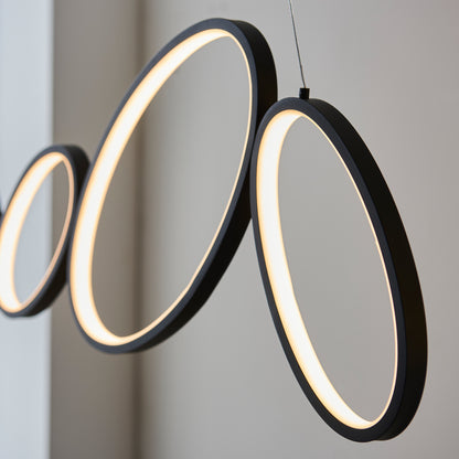 Ovals 4 Pendant Light – Black