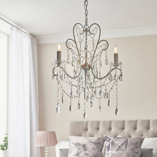 Berkley 3 Pendant Light Aged Silver – Silver