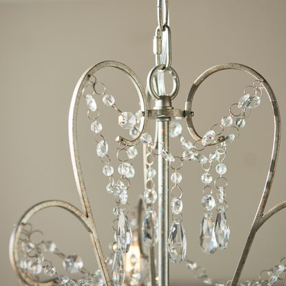 Berkley 3 Pendant Light Aged Silver – Silver