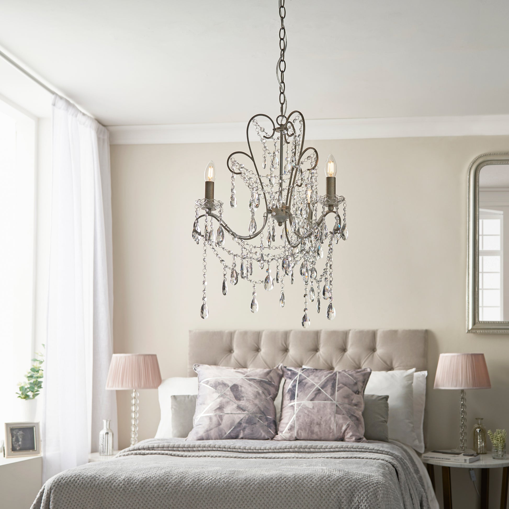 Berkley 3 Pendant Light Aged Silver – Silver