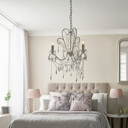 Berkley 3 Pendant Light Aged Silver – Silver