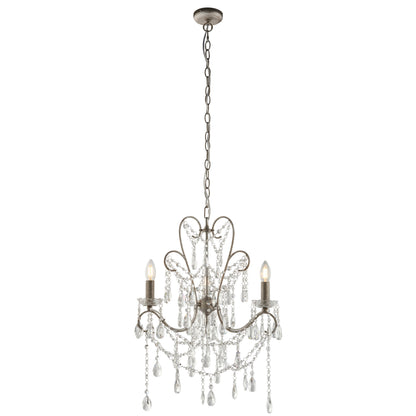 Berkley 3 Pendant Light Aged Silver – Silver