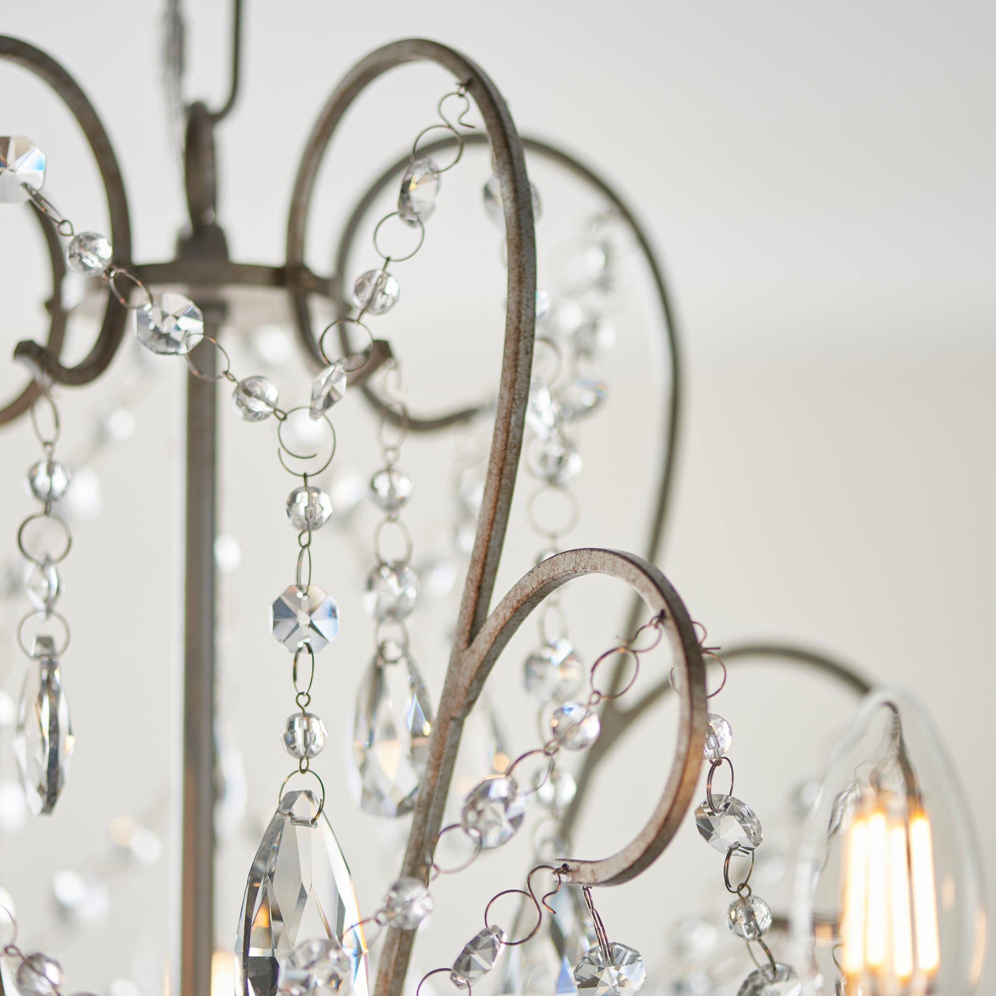 Berkley 5 Pendant Light Aged Silver – Silver
