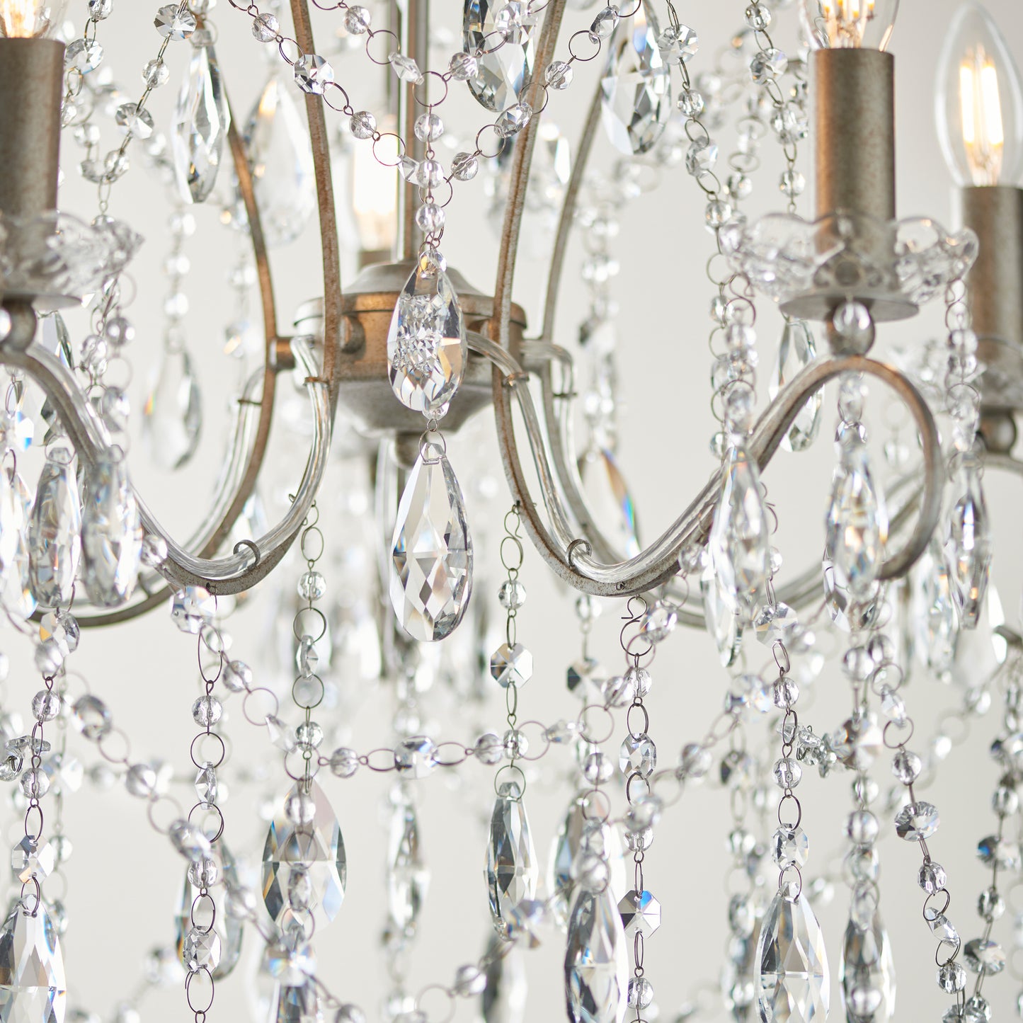 Berkley 5 Pendant Light Aged Silver – Silver