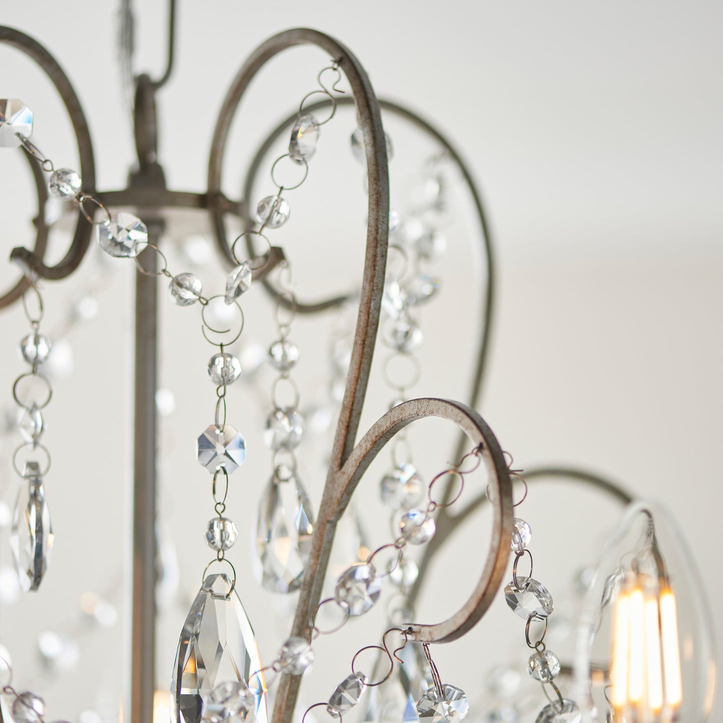 Berkley 5 Pendant Light Aged Silver – Silver