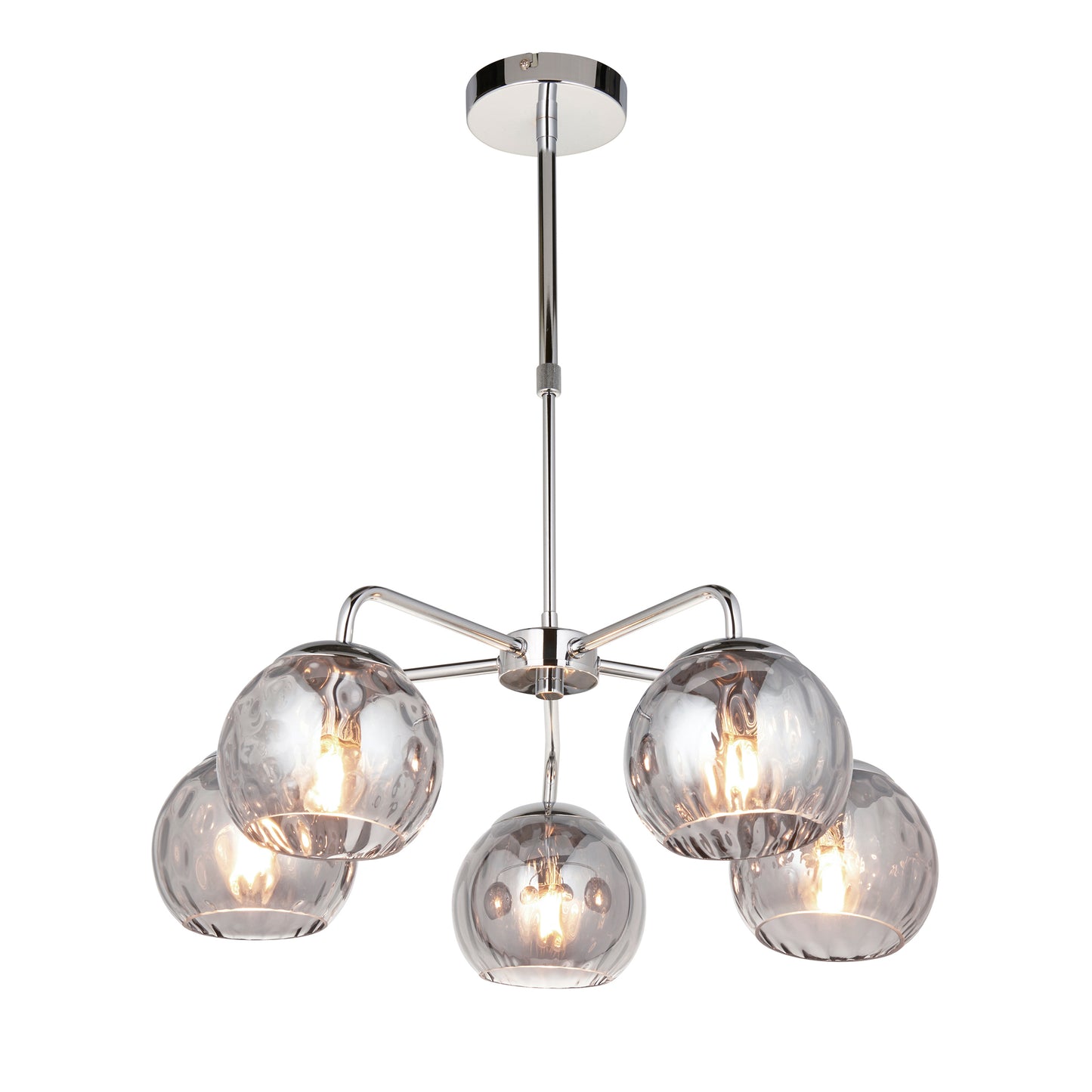 Dimple 5 Pendant Light Chrome – Chrome