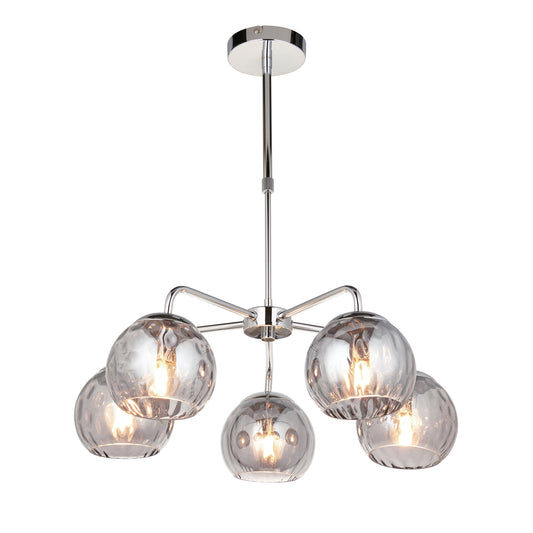 Dimple 5 Pendant Light Chrome – Chrome