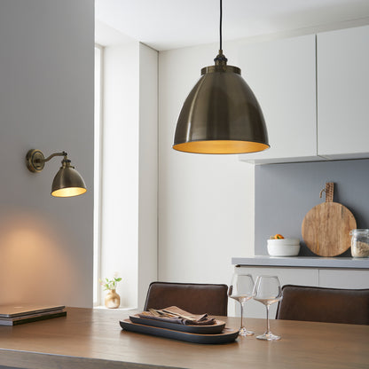 Franklin Pendant Light Antique Brass – Brass