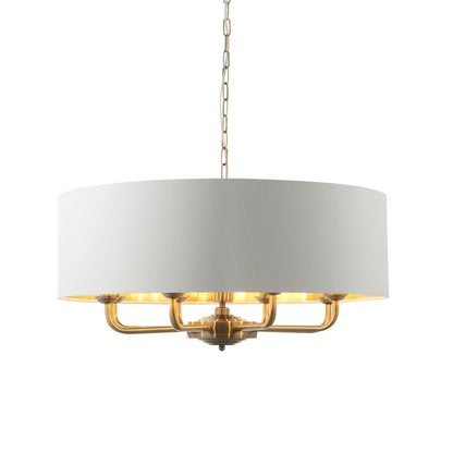 Highclere 8 Pendant Light Antique Brass – Brass