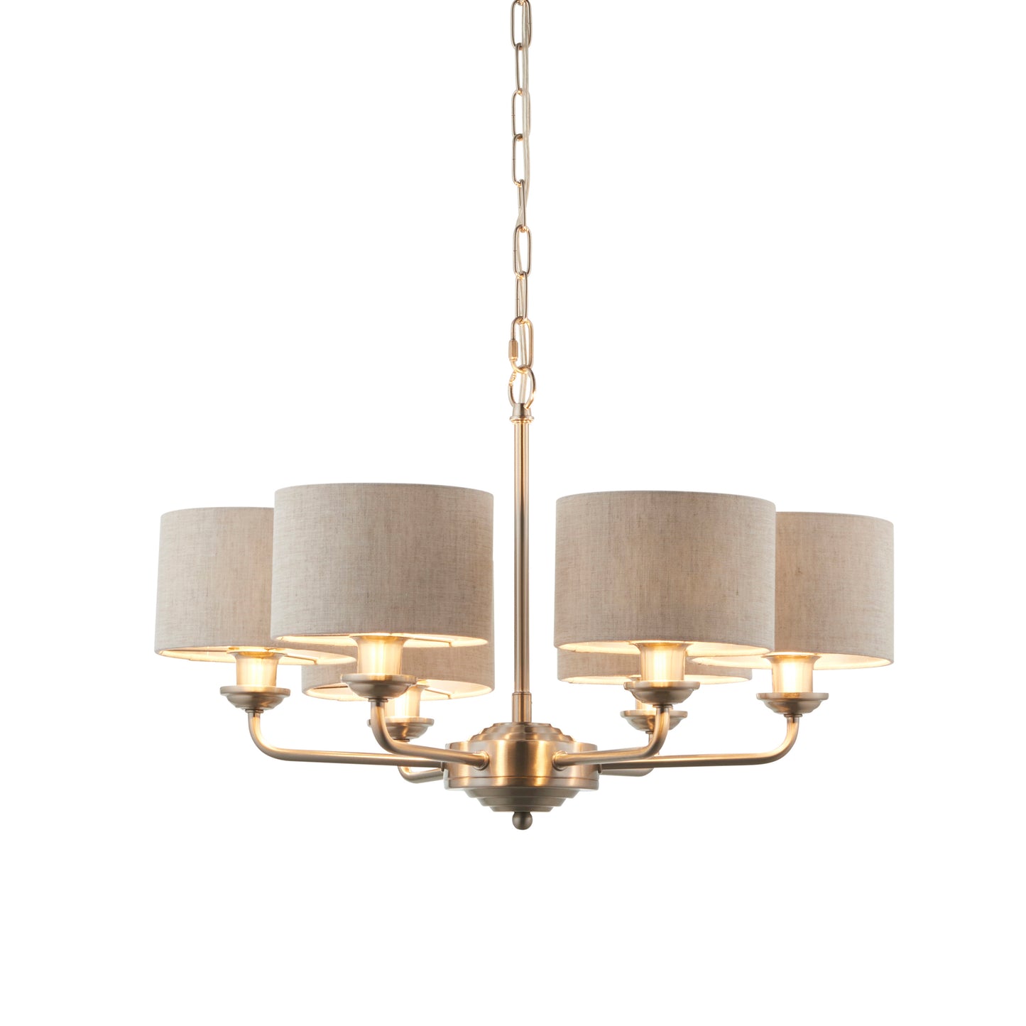 Highclere 6 Pendant Light Chrome – Chrome