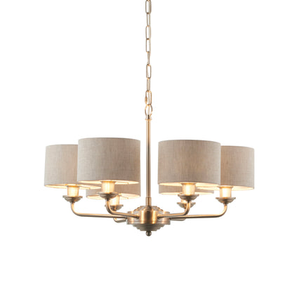 Highclere 6 Pendant Light Chrome – Chrome