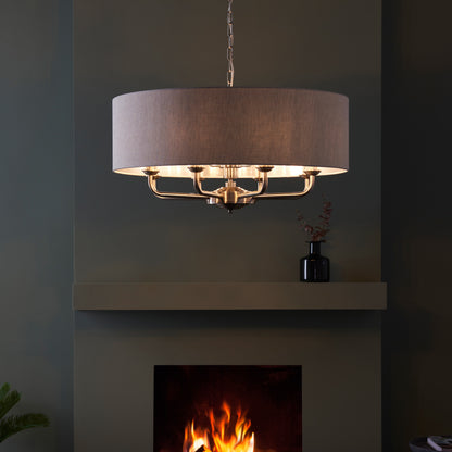 Highclere 8 Pendant Light Chrome – Chrome