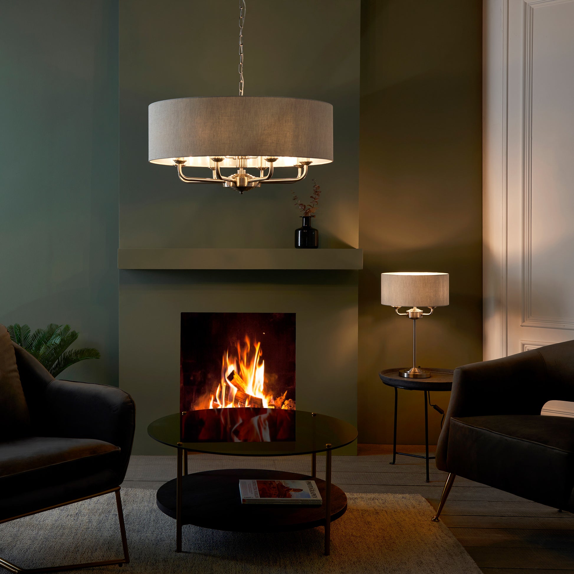 Highclere 8 Pendant Light Chrome – Chrome