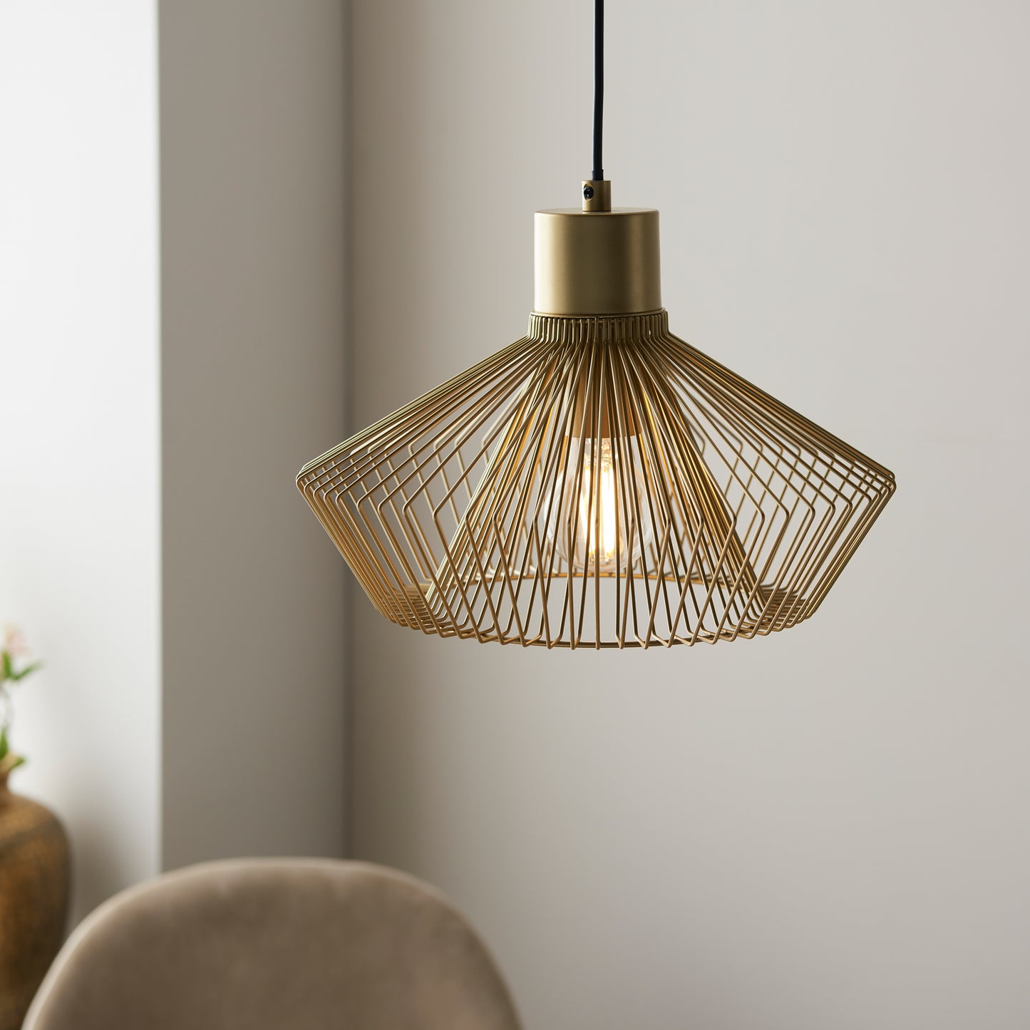 Kimberley Pendant Light Metalic Gold – Gold