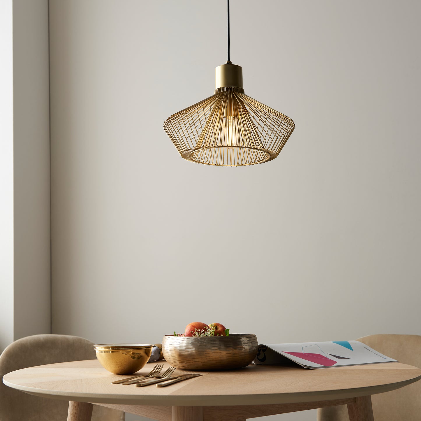 Kimberley Pendant Light Metalic Gold – Gold