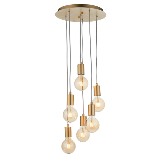 Studio 6 Pendant Light Satin Brass – Gold