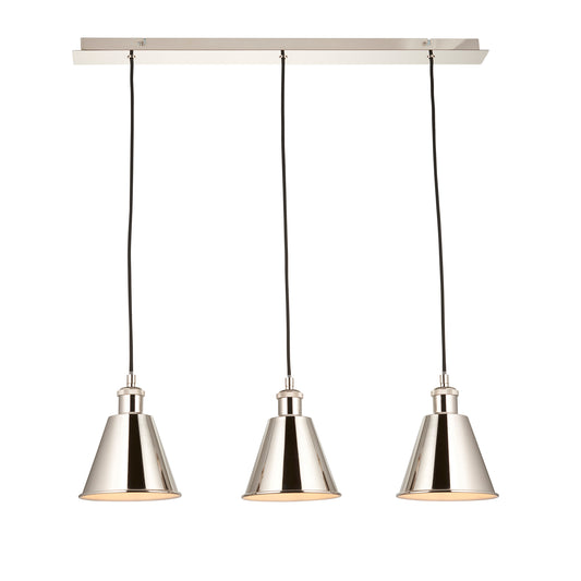 Hal 3 Pendant Light Bright Nickel – Nickel
