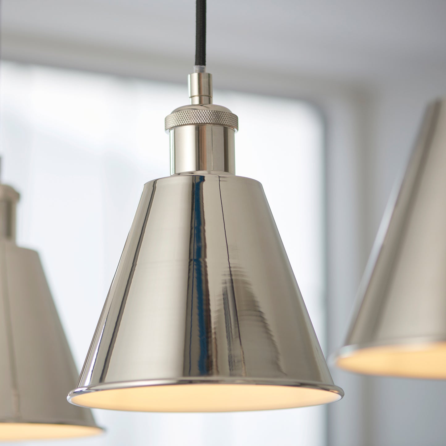 Hal 3 Pendant Light Bright Nickel – Nickel