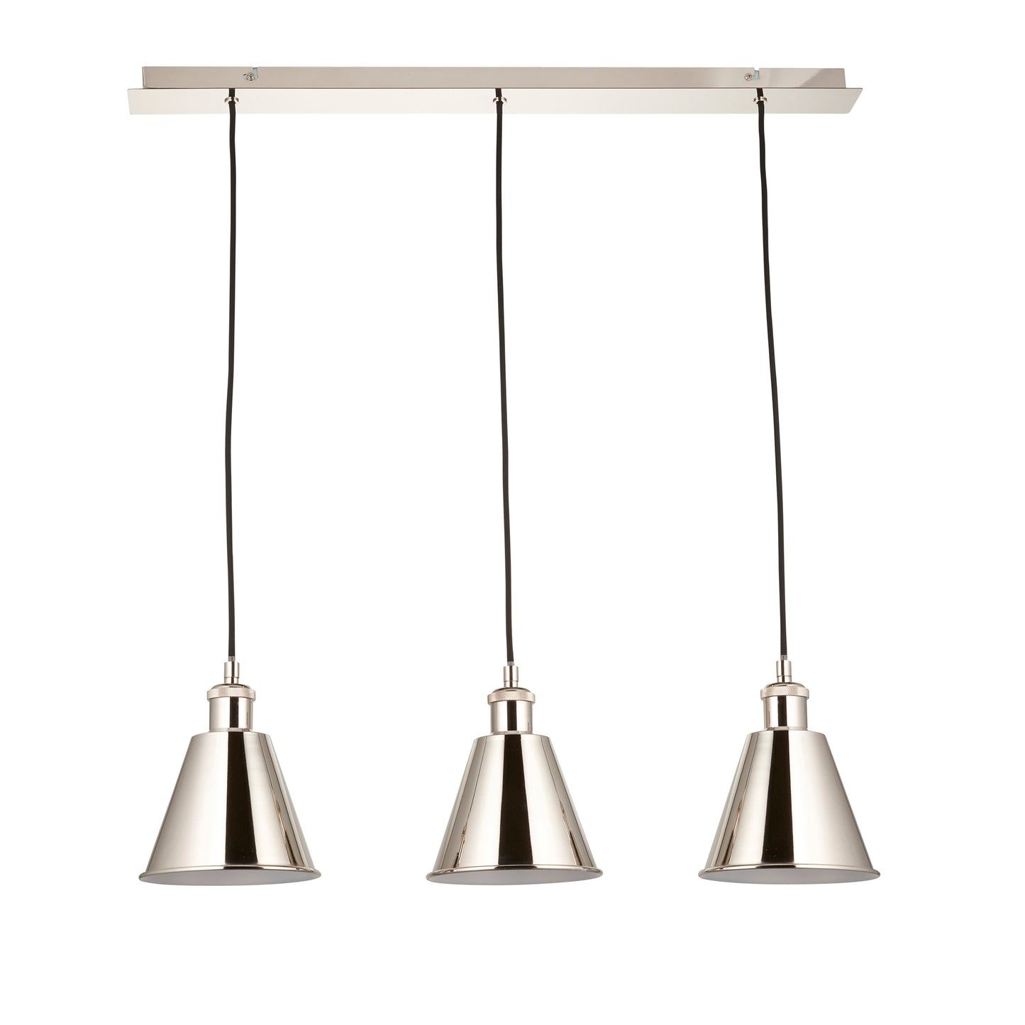 Hal 3 Pendant Light Bright Nickel – Nickel