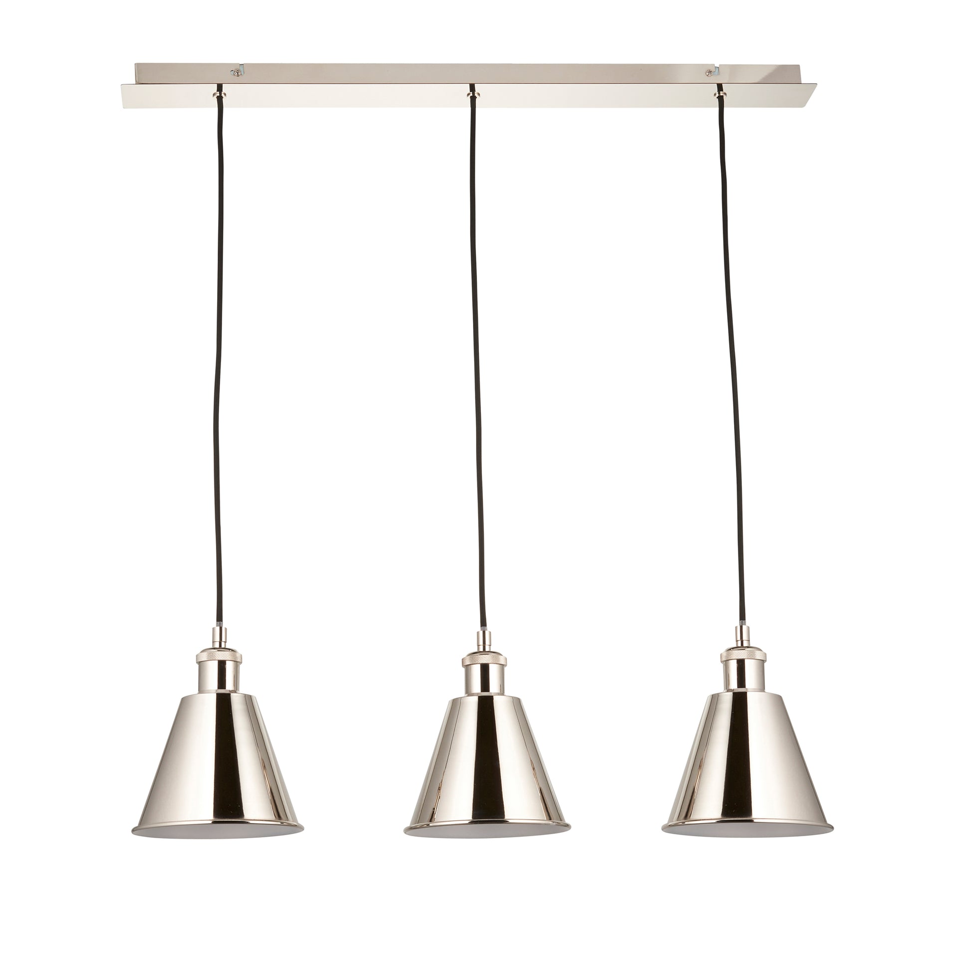 Hal 3 Pendant Light Bright Nickel – Nickel
