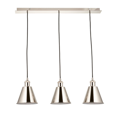 Hal 3 Pendant Light Bright Nickel – Nickel