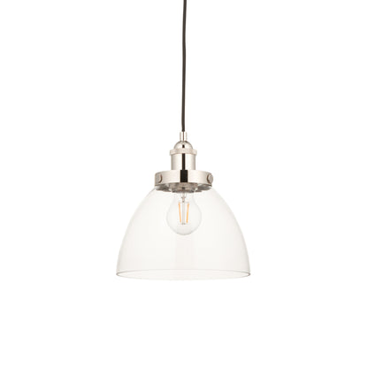 Hansen 1 Pendant Light Bright Nickel – Nickel