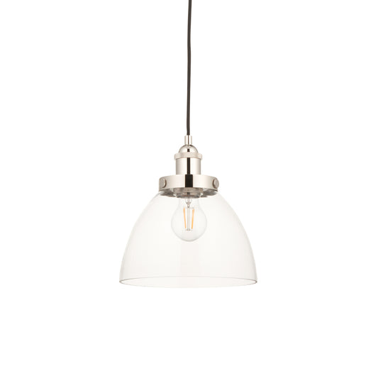 Hansen 1 Pendant Light Bright Nickel – Nickel