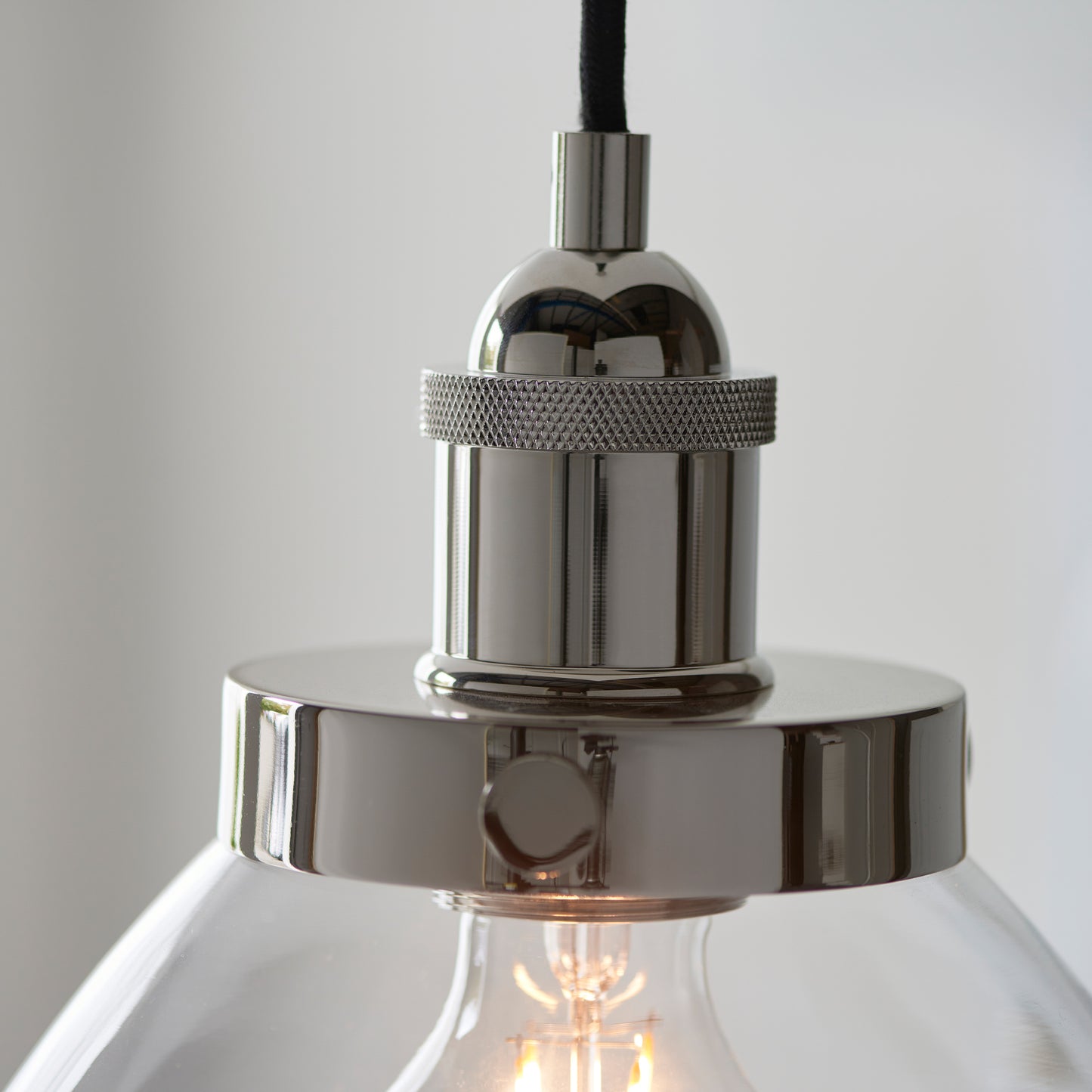 Hansen 1 Pendant Light Bright Nickel – Nickel