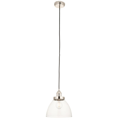 Hansen 1 Pendant Light Bright Nickel – Nickel