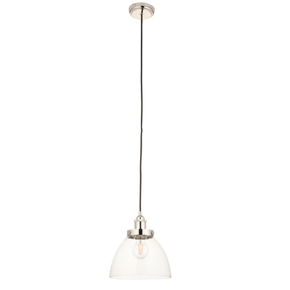 Hansen 1 Pendant Light Bright Nickel – Nickel