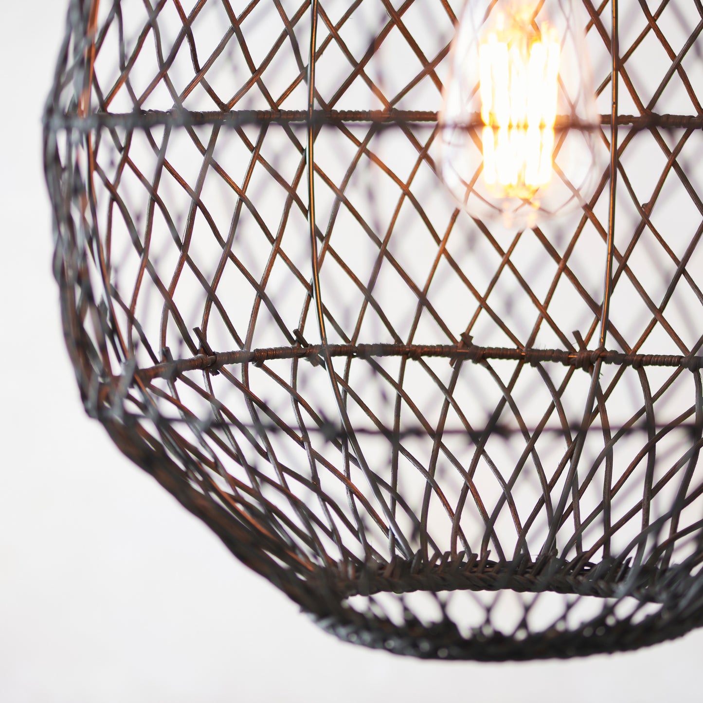 Pimva 1 Pendant Light Black Rattan – Black