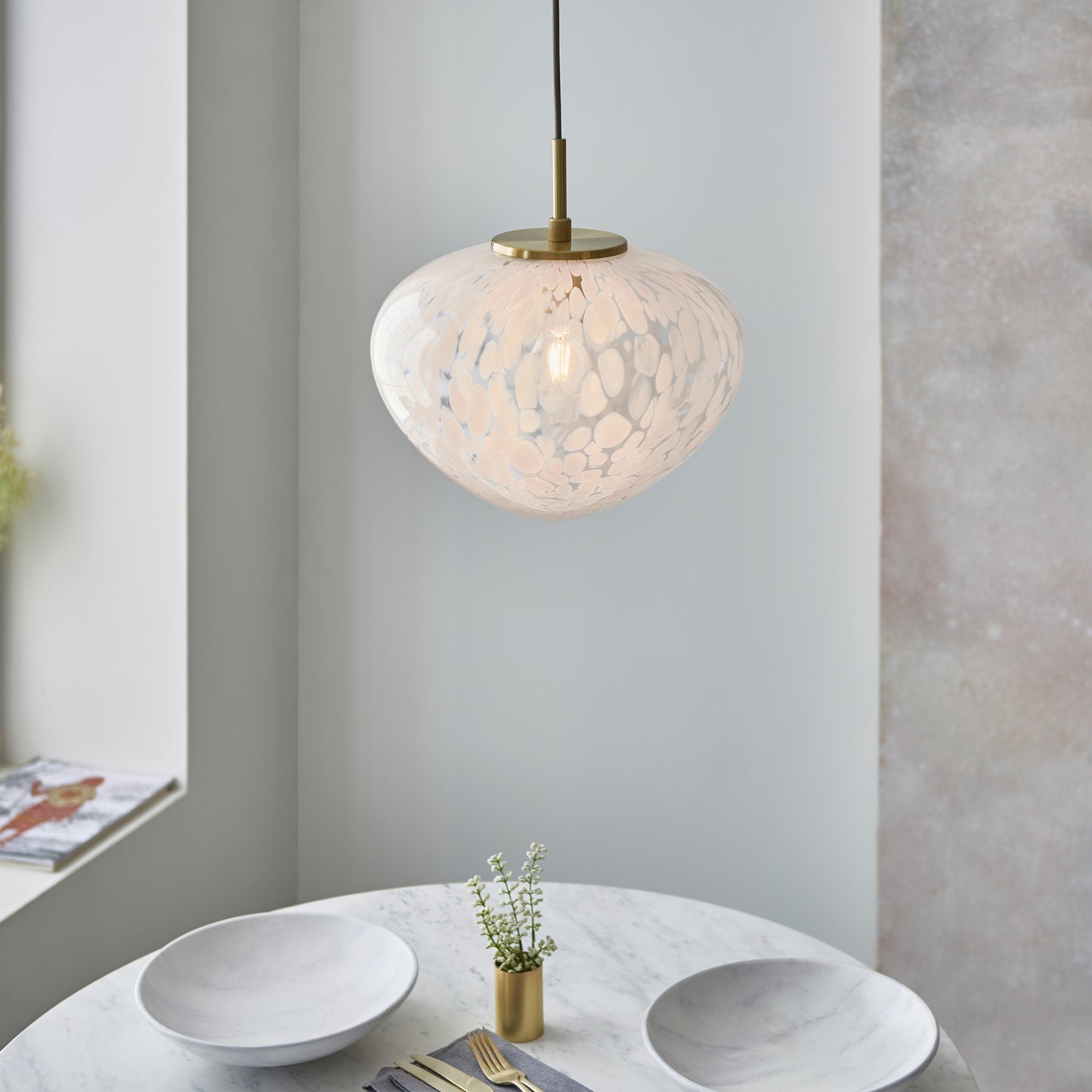 Mali 1 Pendant Light Satin Brass – Brass