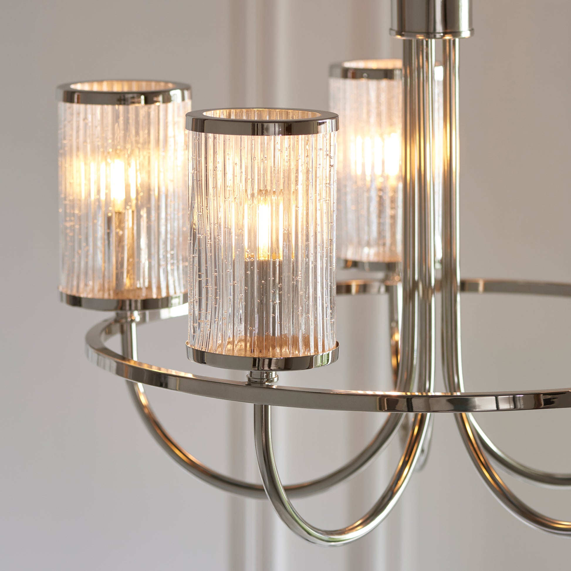 Henbury 5 Pendant Light Bright Nickel – Nickel