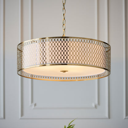 Cordero Pendant Light Gold/White – Black