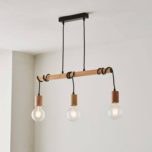 Sven 3 Pendant Light Black – Gold