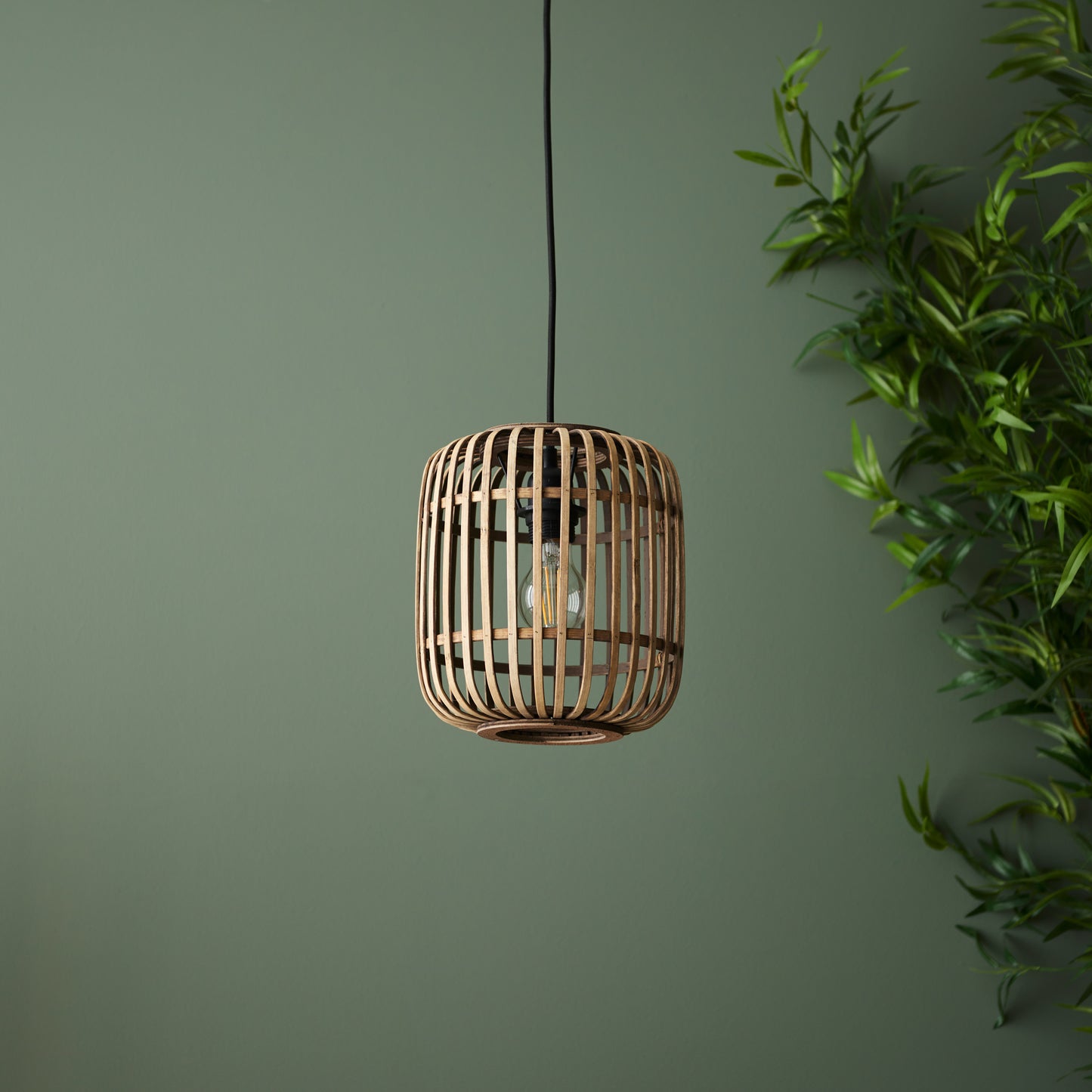 Mathias 1 Pendant Light Natural Bamboo – Natural