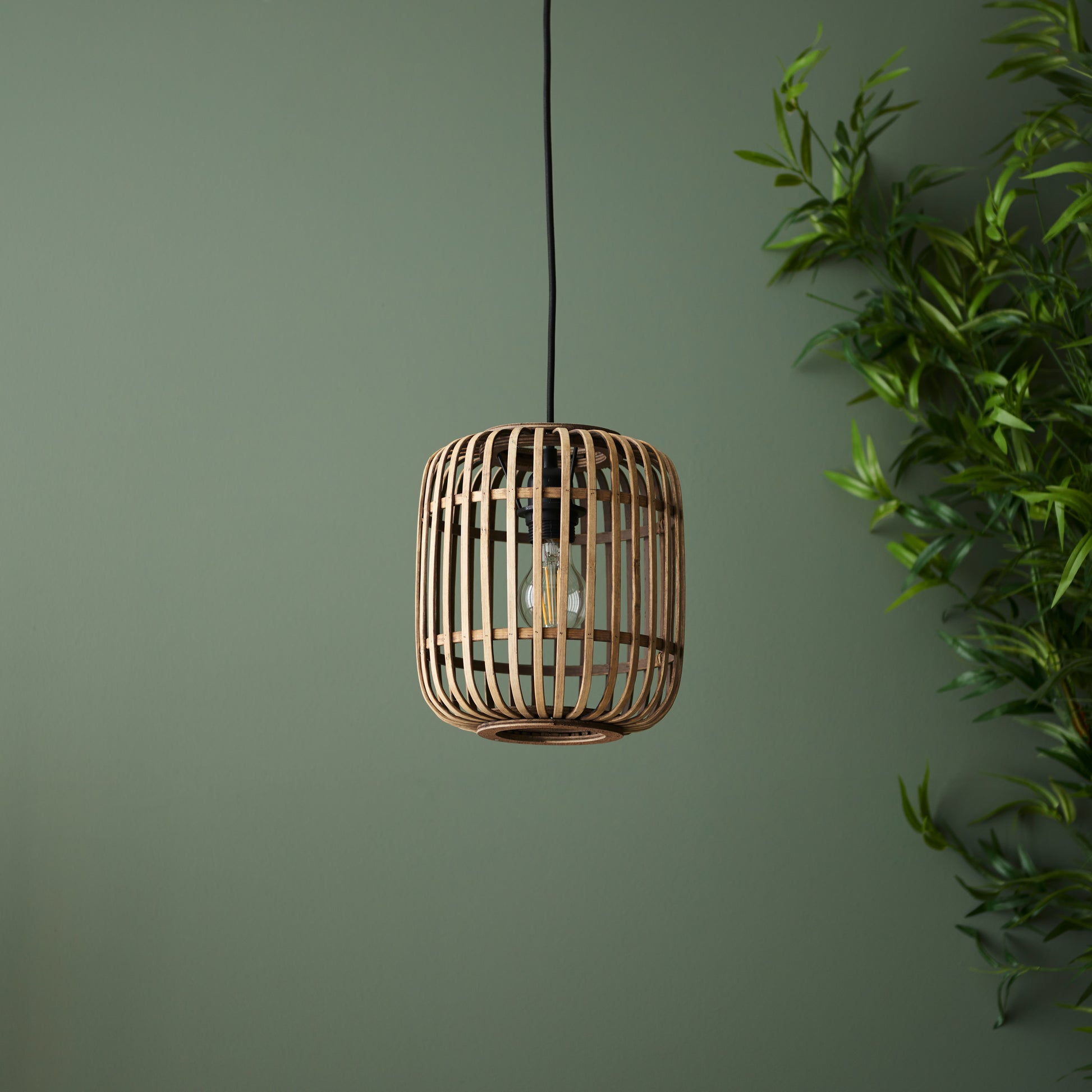 Mathias 1 Pendant Light Natural Bamboo – Natural
