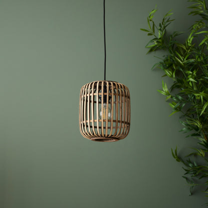 Mathias 1 Pendant Light Natural Bamboo – Natural